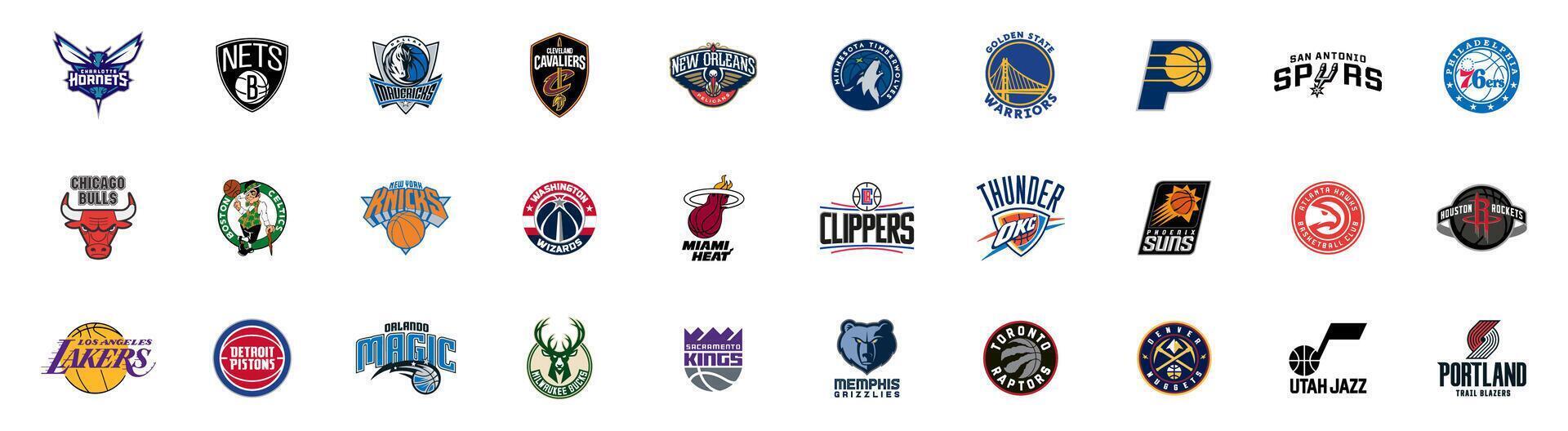 nba-basketball-team-logo-collection-nba-tournament-teams-emblems-rivne-ukraine-november-20-2023-free-vector